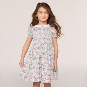 Janie and Jack The Charlotte Floral Smocked Dress